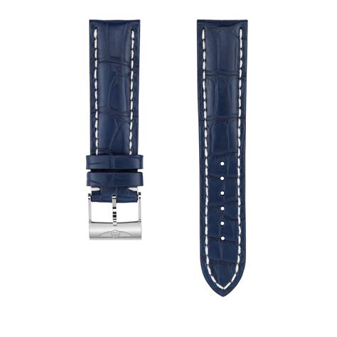 cinturini breitling pelle|Cinturino in pelle di vitello blu .